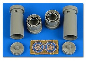 FG1 British Phantom Exhaust Nozzles For ARX Plastic Model Aircraft Accessory 1/72 #7358