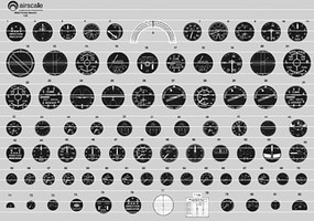 Airscale WWII RAF Instrument Dials Plastic Model Aircraft Decal 1/24 Scale #2402 Airscale WWII RAF Instrument Dials Plastic Model Aircraft Decal 1/24 Scale #2402