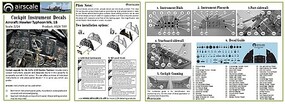 Airscale Hawker Typhoon Mk 1B Instrument Panel Plastic Model Aircraft Decal 1/24 Scale #2414 Airscale Hawker Typhoon Mk 1B Instrument Panel Plastic Model Aircraft Decal 1/24 Scale #2414