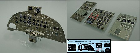 Airscale Avro Lancaster B Mk I Instrument Panel Upgrade Plastic Model Decal Kit 1/32 Scale #3216
