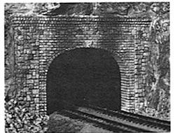 AIM Double-Track Tunnel Portal - Random Stone N Scale Model Railroad Scenery #213