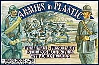 ArmiesInPlastic WWI French Army (Blue) (20) Plastic Model Military Figure 1/32 Scale #5403