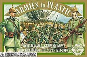 ArmiesInPlastic WWI 1914-16 German Army Pickelhaube Helmet Plastic Model Military Figure 1/32 Scale #5425 ArmiesInPlastic WWI 1914-16 German Army Pickelhaube Helmet Plastic Model Military Figure 1/32 Scale #5425