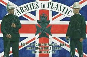 1882 Kings Royal Rifle Corps. British Infantry Plastic Model Military Figure 1/32 #5449