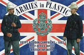 1882 Post Office Rifles British Infantry Plastic Model Military Figure 1/32 Scale #5450
