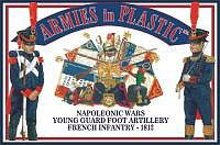 ArmiesInPlastic 1812 Young Guard Foot Artillery French Infantry Plastic Model Military Figure 1/32 #5453