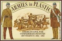 ArmiesInPlastic American Civil War 1861-65 Confederate Infantry Plastic Model Military Figure 1/32 #5461