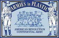 ArmiesInPlastic American Revolution Continental Army Infantry (20) Plastic Model Military Figure 1/32 #5464