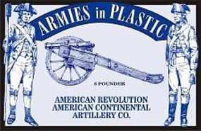 ArmiesInPlastic American Revolution Continental Artillery Co. (5) Plastic Model Military Figure 1/32 #5478