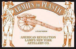 ArmiesInPlastic American Revolution Lambs New York Artillery Co. Plastic Model Military Figure 1/32 #5480