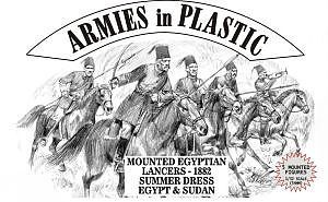 ArmiesInPlastic Egypt & Sudan 1882 Lancers Summer Dress Plastic Model Military Figure 1/32 Scale #5488