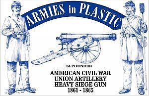 ArmiesInPlastic American Civil War Union Artillery Plastic Model Military Figure 1/32 Scale #5499
