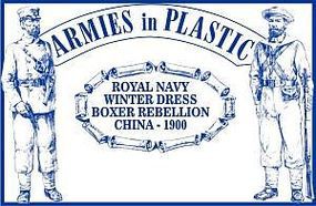 Boxer Rebellion China 1900 Royal Navy Winter Dress Plastic Model Military Figure 1/32 #5512