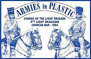 ArmiesInPlastic 4th Light Dragoons Charge of the Light Brigade Plastic Model Military Figure 1/32 #5515