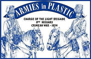 ArmiesInPlastic 1854 8th Hussars Charge of the Light Brigade Plastic Model Military Figure 1/32 Scale #5517