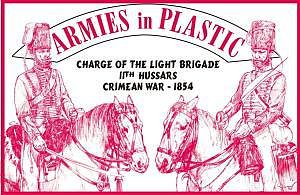 ArmiesInPlastic 1854 11th Hussars Charge of the Light Brigade Plastic Model Military Figure 1/32 #5518