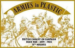 ArmiesInPlastic Boer War British Cavalry Campaign 13th Hussars Plastic Model Military Figure 1/32 #5528