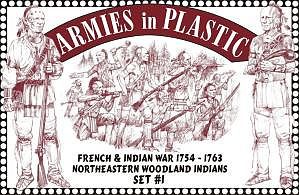 ArmiesInPlastic Northeastern Woodland Indians Set #1 Plastic Model Military Figure 1/32 Scale #5547