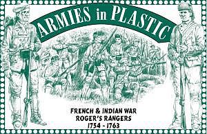 ArmiesInPlastic French & Indian War 1754-63 Rogers Rangers Plastic Model Military Figure 1/32 Scale #5549