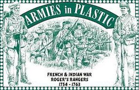 ArmiesInPlastic French & Indian War 1754-63 Roger's Rangers Plastic Model Military Figure 1/32 Scale #5549 ArmiesInPlastic French & Indian War 1754-63 Roger's Rangers Plastic Model Military Figure 1/32 Scale #5549