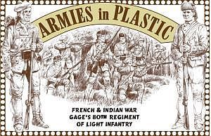 ArmiesInPlastic Gages 80th Regiment Light Infantry Plastic Model Military Figure 1/32 Scale #5552