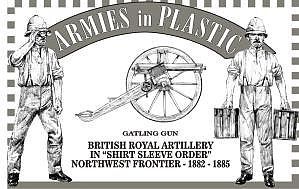 ArmiesInPlastic British Royal Artillery Shirt Sleeve Order Plastic Model Military Figure 1/32 Scale #5554