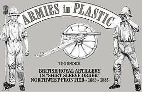 British Royal Artillery Shirt Sleeve Order Plastic Model Military Figure 1/32 Scale #5563