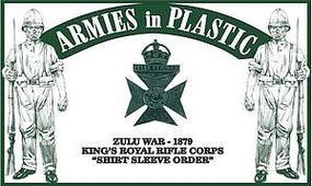 Zulu War 1879 King's Royal Rifle Corps (18) Plastic Model Military Figure 1/32 Scale #5570