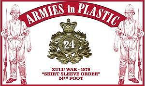 ArmiesInPlastic Zulu War 1879 24th Foot Soldiers (18) Plastic Model Military Figure 1/32 Scale #5573