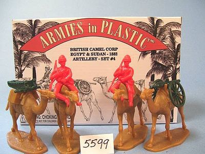 Armies in Plastic Egypt & Sudan 1882 British Camel Corps Artillery Set#4 54mm 