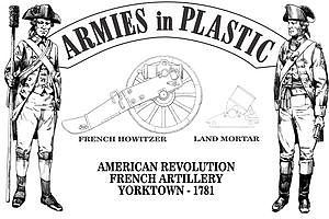 ArmiesInPlastic American Revolution Yorktown 1781 French Artillery Plastic Model Military Figure 1/32 #5601