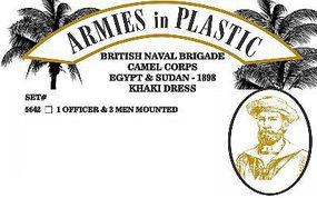 British Naval Brigade Camel Corps Egypt & Sudan Plastic Model Military Figures 1/32 #5642