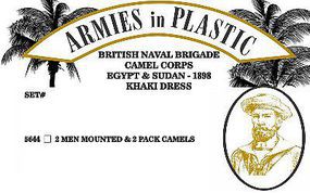 British Naval Brigade Camel Corps Egypt & Sudan Plastic Model Military Figures 1/32 #5644
