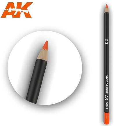 AK (bulk of 5) Weathering Pencils Vivid Orange Hobby and Model Paint Marker #10015