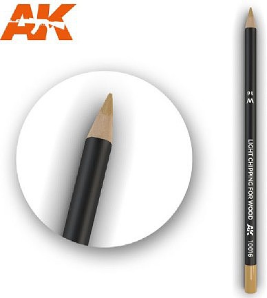AK (bulk of 5) Weathering Pencils Light Chipping for Wood Hobby and Model Paint Marker #10016