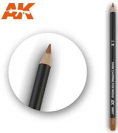 AK (bulk of 5) Weathering Pencils Dark Chipping for Wood Hobby and Model Paint Marker #10017