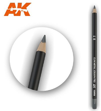 AK (bulk of 5) Weathering Pencils Gun Metal (Graphite) Hobby and Model Paint Marker #10018