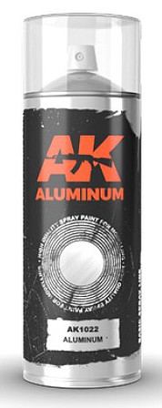 AK Aluminum Lacquer Paint 150ml Spray Hobby and Model Lacquer Paint #1022