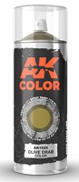 AK Olive Drab Lacquer Paint 150ml Spray Hobby and Model Lacquer Paint #1025