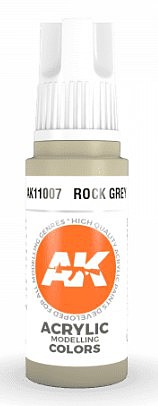 AK Rock Grey Acrylic Paint 17ml Bottle Hobby and Model Acrylic Paint #11007