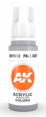 AK Pale Grey Acrylic Paint 17ml Bottle Hobby and Model Acrylic Paint #11013