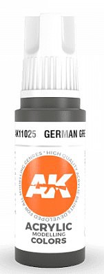 AK German Grey Acrylic Paint 17ml Bottle Hobby and Model Acrylic Paint #11025