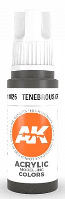AK Tenebrous Grey Acrylic Paint 17ml Bottle Hobby and Model Acrylic Paint #11026