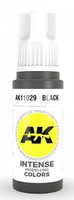 AK Black Acrylic Paint 17ml Bottle Hobby and Model Acrylic Paint #11029