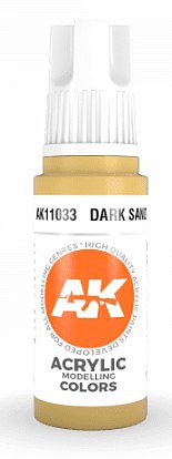 AK Dark Sand Acrylic Paint 17ml Bottle Hobby and Model Acrylic Paint #11033