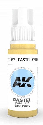 AK Pastel Yellow Acrylic Paint 17ml Bottle Hobby and Model Acrylic Paint #11037