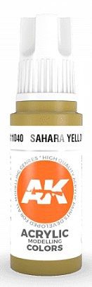 AK Sahara Yellow Acrylic Paint 17ml Bottle Hobby and Model Acrylic Paint #11040