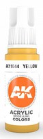 AK Yellow Acrylic Paint 17ml Bottle Hobby and Model Acrylic Paint #11044