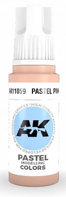 AK Pastel Pink Acrylic Paint 17ml Bottle Hobby and Model Acrylic Paint #11059