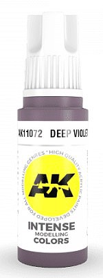 AK Deep Violet Acrylic Paint 17ml Bottle Hobby and Model Acrylic Paint #11072
